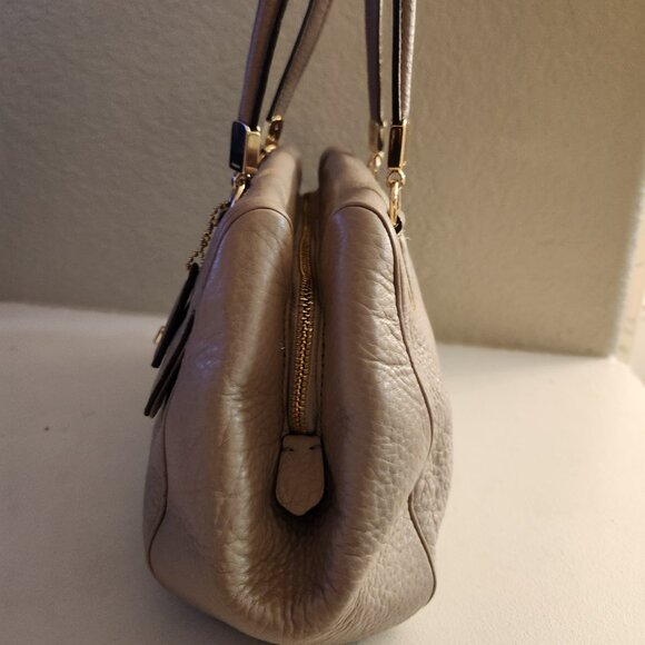 Euc Coach Madison Madeline Tan Leather Satchel Handbag Purse - Picture 5 of 14